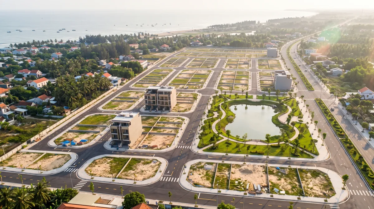 Ảnh minh họa khu đất nền thấp tầng ven biển, chủ đề giá bán AN Village Cửa Lò