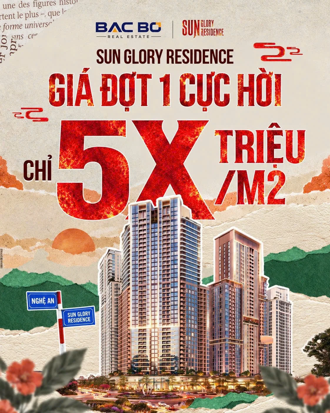 Giá đợt 1 dự án Sun Group tại Vinh từ 5x triệu/m², tham chiếu khi chờ Sun Cửa Lò